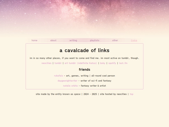 links screenshot