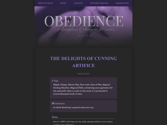 obedience/cunning-artifice screenshot