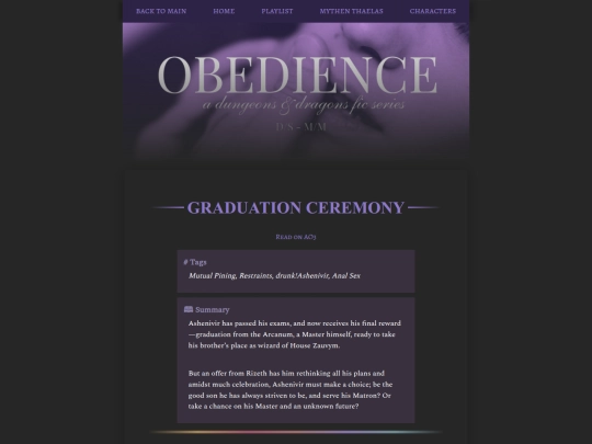 obedience/graduation-ceremony screenshot