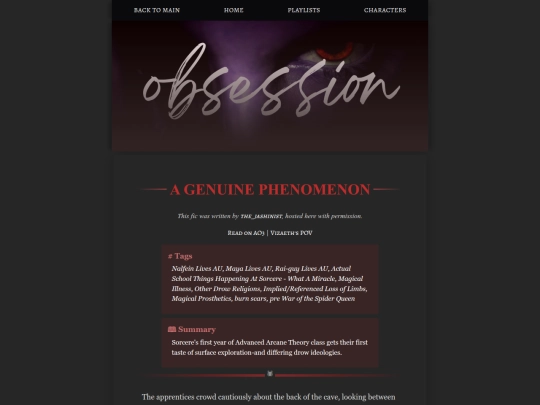 obsession/a-genuine-phenomenon screenshot