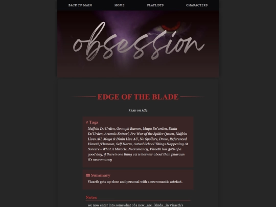 obsession/edge-of-the-blade screenshot
