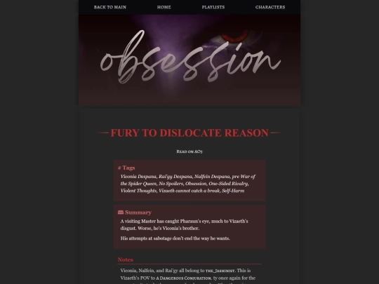 obsession/fury-to-dislocate-reason screenshot