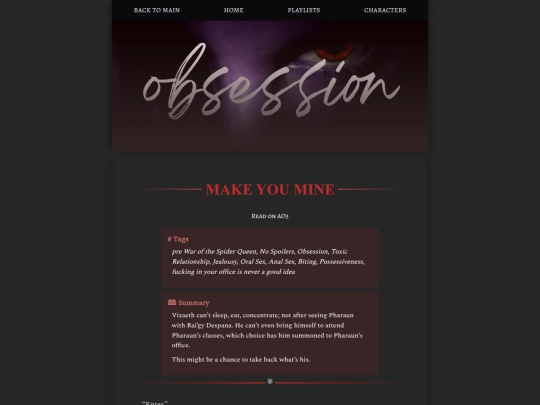 obsession/make-you-mine screenshot