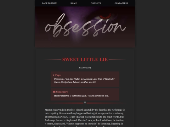 obsession/sweet-little-lie screenshot