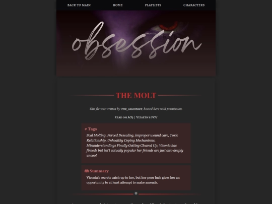 obsession/the-molt screenshot