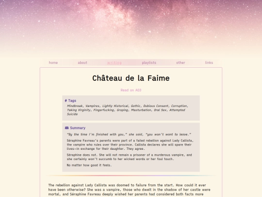 original-writing/chateau-de-la-faime screenshot