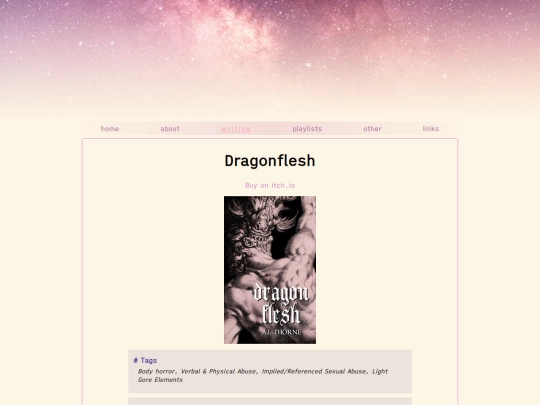 original-writing/dragonflesh screenshot