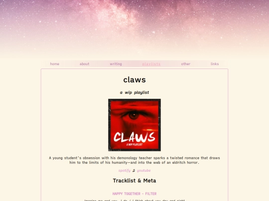 playlists/claws-playlist screenshot