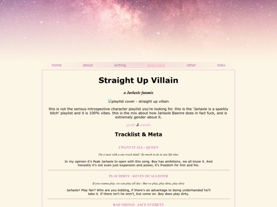 playlists/straightupvillain screenshot