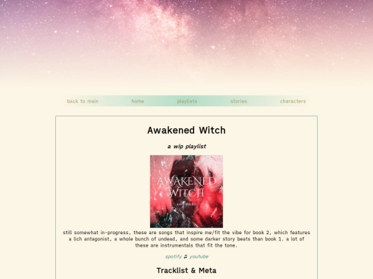 valloroth/awakened-witch-playlist screenshot