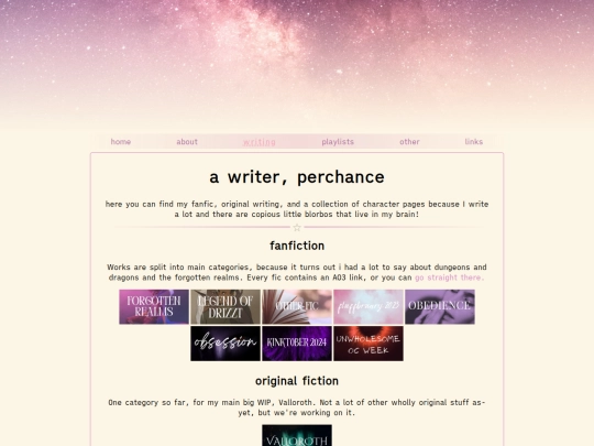 writing screenshot