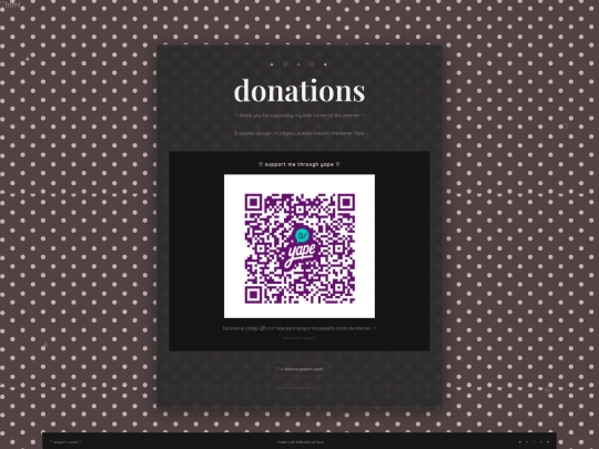donations screenshot