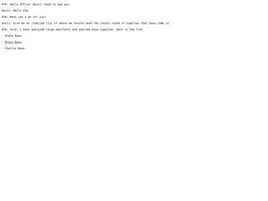 dialogue_logistics screenshot