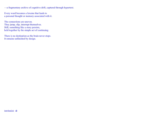 inmyhead.txt/aboutinmyhead.txt screenshot