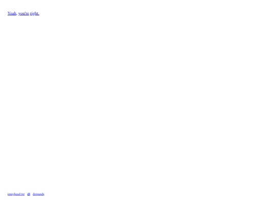 inmyhead.txt/demands screenshot