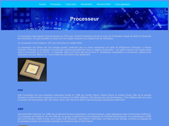 processeur screenshot