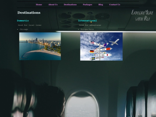 destinations screenshot