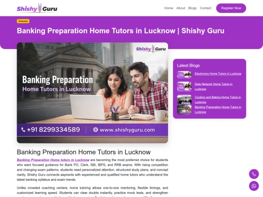 banking-preparation-home-tutors-in-lucknow screenshot