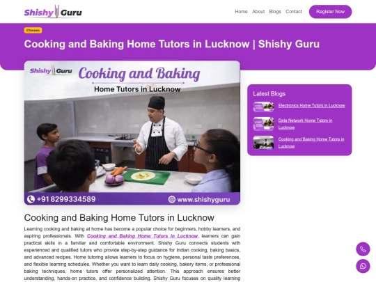cooking-baking-home-tutors-lucknow screenshot
