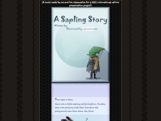 page/saplingstory screenshot