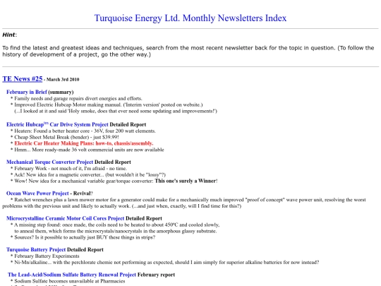 TurquoiseEnergyNews/TENewslettersIndex-old screenshot