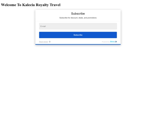 Subscribeform screenshot