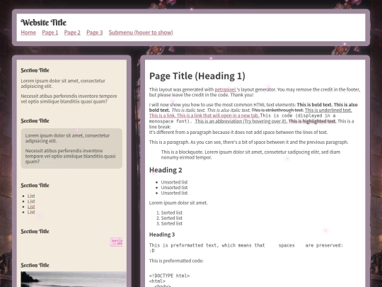 Purple screenshot