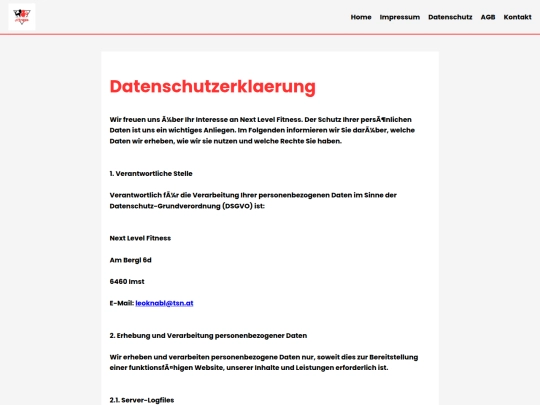 datenschutz screenshot