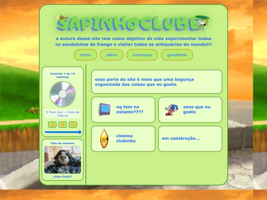 interesses screenshot