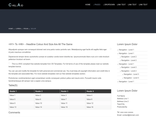 pages/sidebar-right screenshot