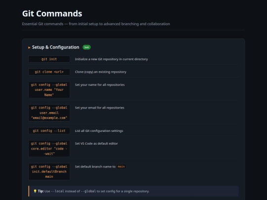 apps/git-commands screenshot