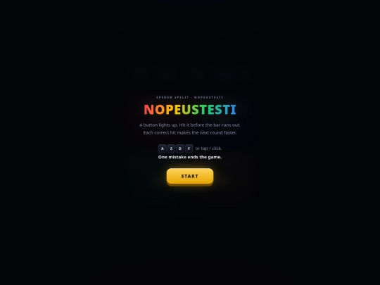 apps/speden-spelit-nopeustesti screenshot