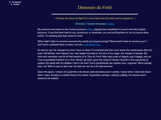dimensio/bio screenshot