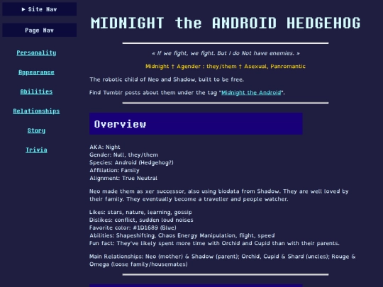 sonic/wo/midnight screenshot