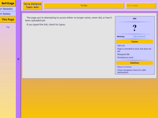 tdt/404 screenshot