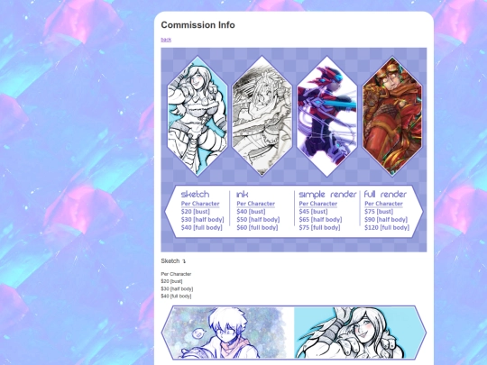commissions screenshot