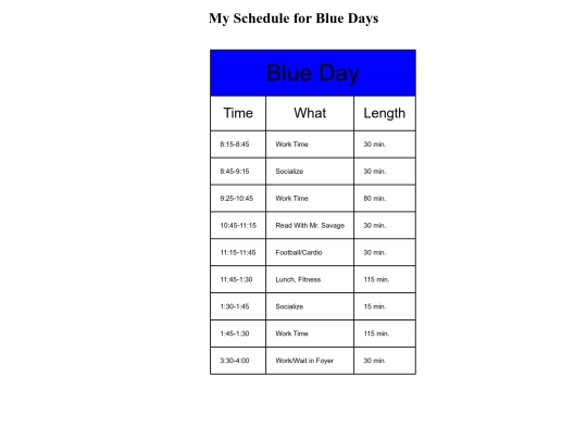 Documents/schedule screenshot