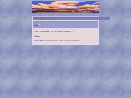 links screenshot