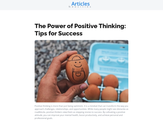 the-power-of-positive-thinking-tips-for-success screenshot