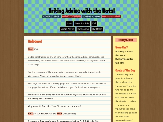 writing-advice screenshot