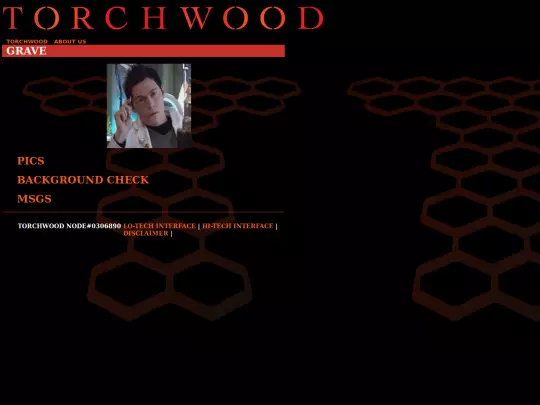 torchwood/TORCHWOOD EXTERNAL HUB INTERFACE - About Us - Dr Owen Harper screenshot