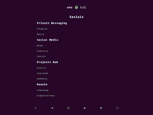 socials screenshot