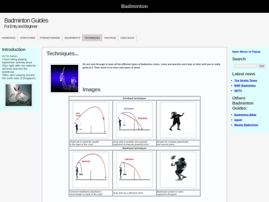 Techniques screenshot