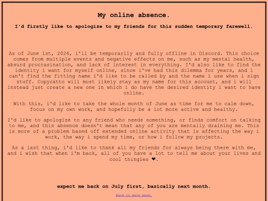 absence screenshot