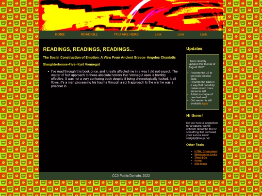 READINGS screenshot