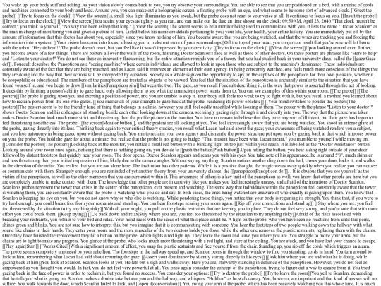 Lucas Hawkins Final Project - _Waking Up_ The Panopticon and the Gaze_ screenshot