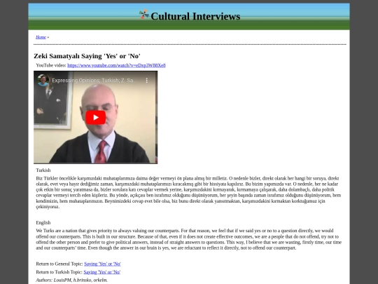 cultural-interviews/Zeki-Samatyali-Saying-Yes-or-No screenshot