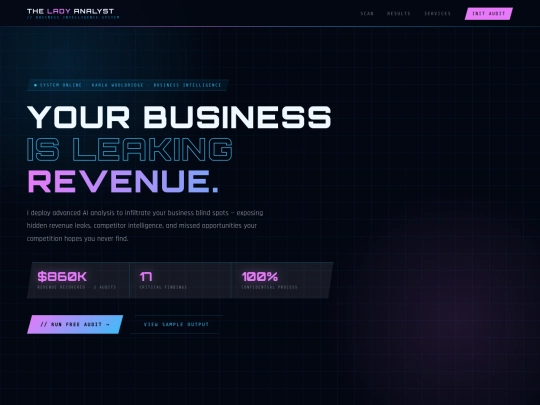 theladyanalyst-cyberpunk screenshot
