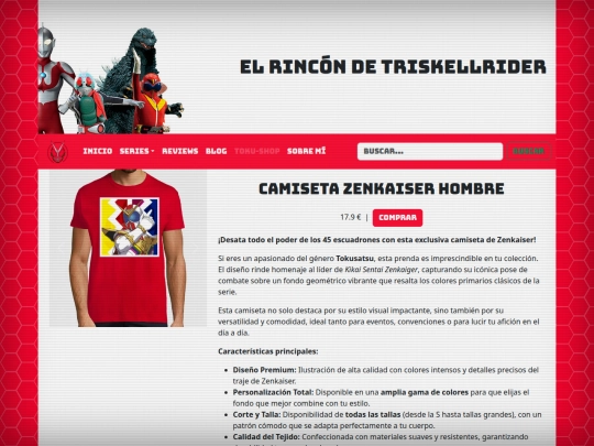 toku-shop/camiseta-zenkaiser-hombre screenshot