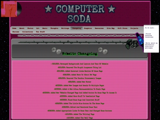 changes screenshot